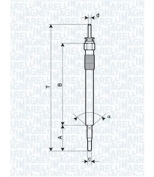 MAGNETI MARELLI - 062900086304 - Свеча накала